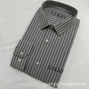 Stripe cvc OEM formal long sleeve shirt